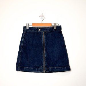 Uniqlo Dark Denim Cotton Summer Mini Skirt